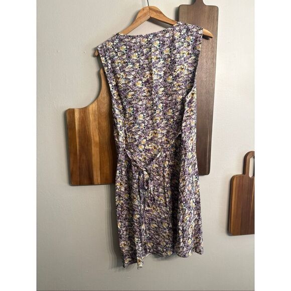 Anthropologie Faithful Purple Valerie Floral Josephine Mini Dress Size 12 NWT - Picture 2 of 5